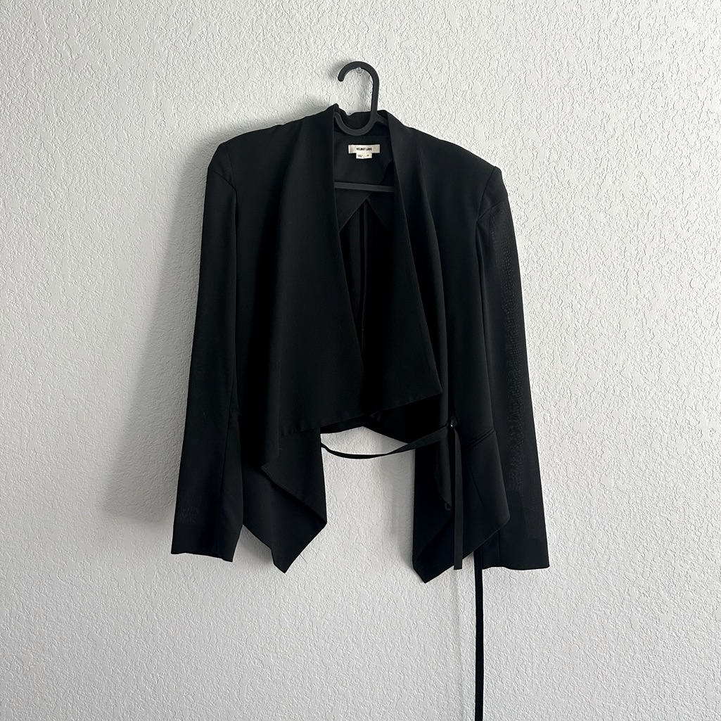 Helmut Lang Asymmetrical Shawl Collar Blazer